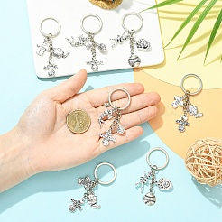 9 шт. 3 спортивных брелока из сплава&nbsp;KEYC-YW00249