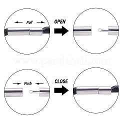 20 pièce 5 accessoires de fabrication de colliers cirés de style&nbsp;MAK-BT0001-04