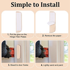 15 plaque de montage en bois personnalisée&nbsp;DIY-CP0007-65