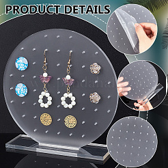 Акриловая подставка для серег&nbsp;EDIS-WH0023-01A