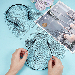 2 шт. 2-х цветные сетчатые резинки для волос из вуали&nbsp;FIND-OC0003-95A