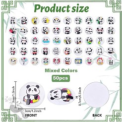 1 набор стеклянных кабошонов&nbsp;GGLA-PH0001-65H