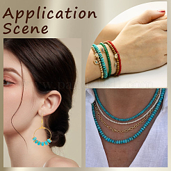 1 прядь натурального Говлит бисер прядь&nbsp;TURQ-SC0001-26B