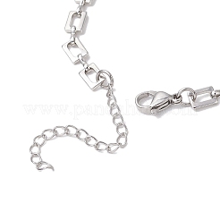 Bracelets à maillons rectangulaires en laiton pour femmes et hommes&nbsp;BJEW-JB11458-02