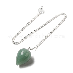 Pendules de radiesthésie en aventurine verte naturelle&nbsp;G-R492-01S-09