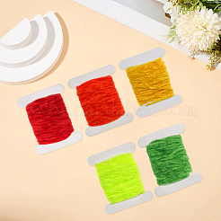 5 Stück 5 Farben Chenille-Lametta zum Fliegenfischen Binden&nbsp;OCOR-GF0006-51B