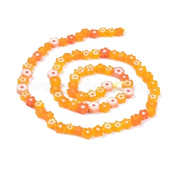 Millefiori a mano fili di perline di vetro&nbsp;LAMP-J035-6mm-08