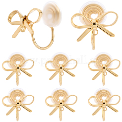 Латунные клипсы серьги&nbsp;KK-BBC0022-20