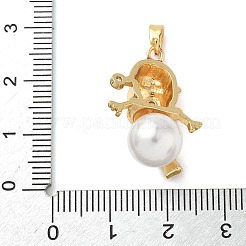 Weihnachts-Messing-Mikropflaster-Zirkonia-Emaille-Anhänger&nbsp;KK-K305-10B-G