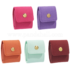 5 Stück Ringorganizer-Rollen aus PU-Leder in 5 Farben&nbsp;ABAG-CL0001-68
