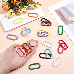 20 anneaux de porte à ressort en alliage de 10 couleurs.&nbsp;FIND-ME0004-11
