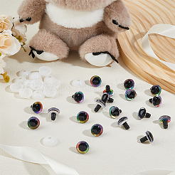 20 Set halbrunde Sicherheitsaugen aus Kunstharz&nbsp;DOLL-FH0001-03B