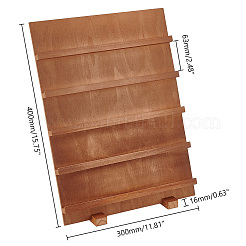 Supporti per display per orecchini in legno a 5 livello&nbsp;ODIS-WH0025-164