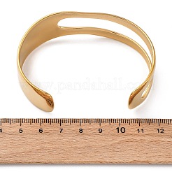 Браслеты-манжеты из нержавеющей стали 304 для женщин&nbsp;BJEW-B123-01G