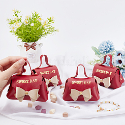 Faltbare Magnettaschen aus Kunstleder für Hochzeitssüßigkeiten&nbsp;CON-WH0084-48G-04