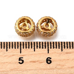 925 бусина из чистого серебра с микропаве и прозрачным фианитом STER-F061-07G