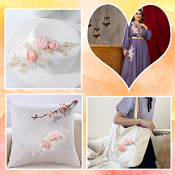 Аксессуары для костюмов с вышивкой из полиэстера и блесток&nbsp;DIY-WH20025-017B