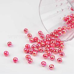 Граненые красочные экологически чистые круглые бусины из полистирола и акрила&nbsp;SACR-K001-8mm-65