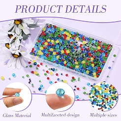 1050шт 10 вида стеклянных бусин&nbsp;GLAA-YW0004-19B