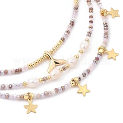 Collares de cuentas y conjuntos de collares con colgante&nbsp;NJEW-JN03076-01