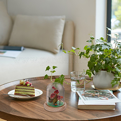 2 шт. 2-х стилистическая стеклянная крышка-купол&nbsp;AJEW-NB0007-93