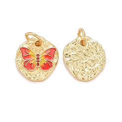 Подвески из латуни с эмалью в стойку&nbsp;KK-I689-09G