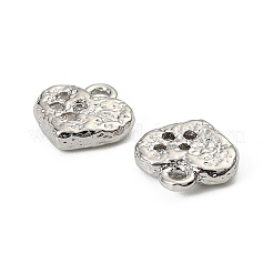 Pendentifs avec zircon cubiques à micro-pavés en laiton&nbsp;KK-D106-04P