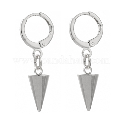Messing huggie Creolen&nbsp;EJEW-JE04248-01