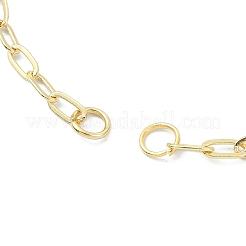Fabrication de bracelets en chaîne de trombone en laiton de 2.5 mm&nbsp;AJEW-JB01601-01