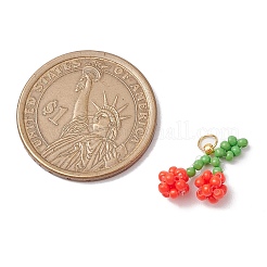 5шт подвески из стеклянного бисера&nbsp;PALLOY-MZ00478