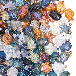 730 kit de perles de verre électroplaquées et de rocailles en verre&nbsp;DIY-SP0007-83