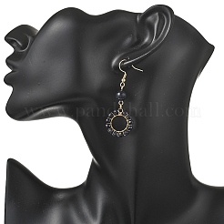 Круглые серьги-подвески из нержавеющей стали 304&nbsp;EJEW-JE06786-02