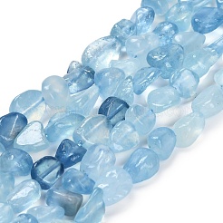 Природные Аквамарин бисер нитей G-P568-C13-01