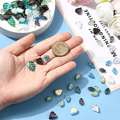 116шт 7 стиля гальванических стеклянных бусин&nbsp;EGLA-SP0001-28