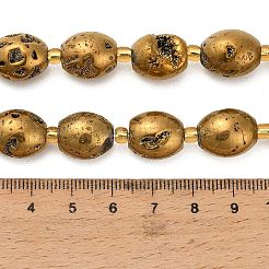 Galvanisierte natürliche Druzy Geode Kristallperlen Stränge&nbsp;G-F833-O01-01