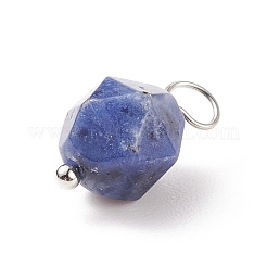 Pendenti in sodalite naturale sfaccettata&nbsp;PALLOY-JF01694-02