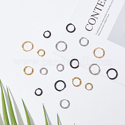 18 шт. 3 размера 3 цвета латунные серьги-кольца для женщин&nbsp;EJEW-AN0003-25