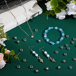 130 шт. европейские бусины из сплава в тибетском стиле&nbsp;FIND-FH0011-48