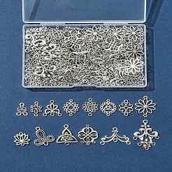 120 шт. 14 стиля тибетского стиля сплава цветочный узел звенья/соединители&nbsp;TIBE-FS0003-27