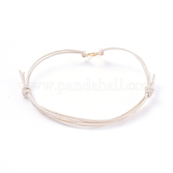 Bracciali in cordoncino cerato regolabili&nbsp;BJEW-JB05064-01