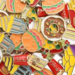 40шт 8 стиля подвески из сплава с эмалью&nbsp;ENAM-CJ0003-39