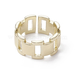 Стойка покрытие латунь открытые манжеты кольца&nbsp;RJEW-K257-27G