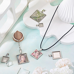 Оправы для подвесок из нержавеющей стали 304 в виде кабошонов&nbsp;STAS-TA0001-47A