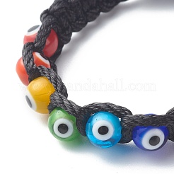 Bracelets de perles de nylon tressés réglables&nbsp;BJEW-JB06603