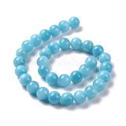 Chapelets de perles rondes en jade de Mashan naturelle&nbsp;G-D263-12mm-XS20