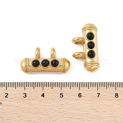 Подвески из натурального черного оникса (окрашенные и нагретые)&nbsp;STAS-P380-65G-02