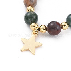 Регулируемые нейлоновые нити плетеные браслеты из бисера BJEW-JB04675-01