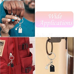 Наборы для изготовления брелока-подвески из смолы и сплава с эмалью и конструкторами в виде алфавита своими руками&nbsp;DIY-CJ0002-80