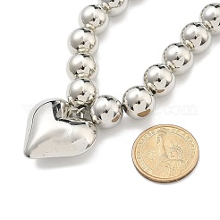 2 stücke 2 stile legierung herz anhänger halsketten set&nbsp;NJEW-P319-02P