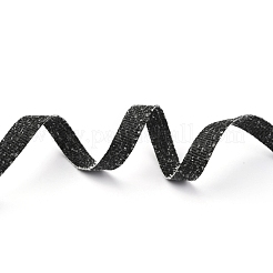 Пушистая полиэфирная лента в крупный рубчик&nbsp;SRIB-B001-02D